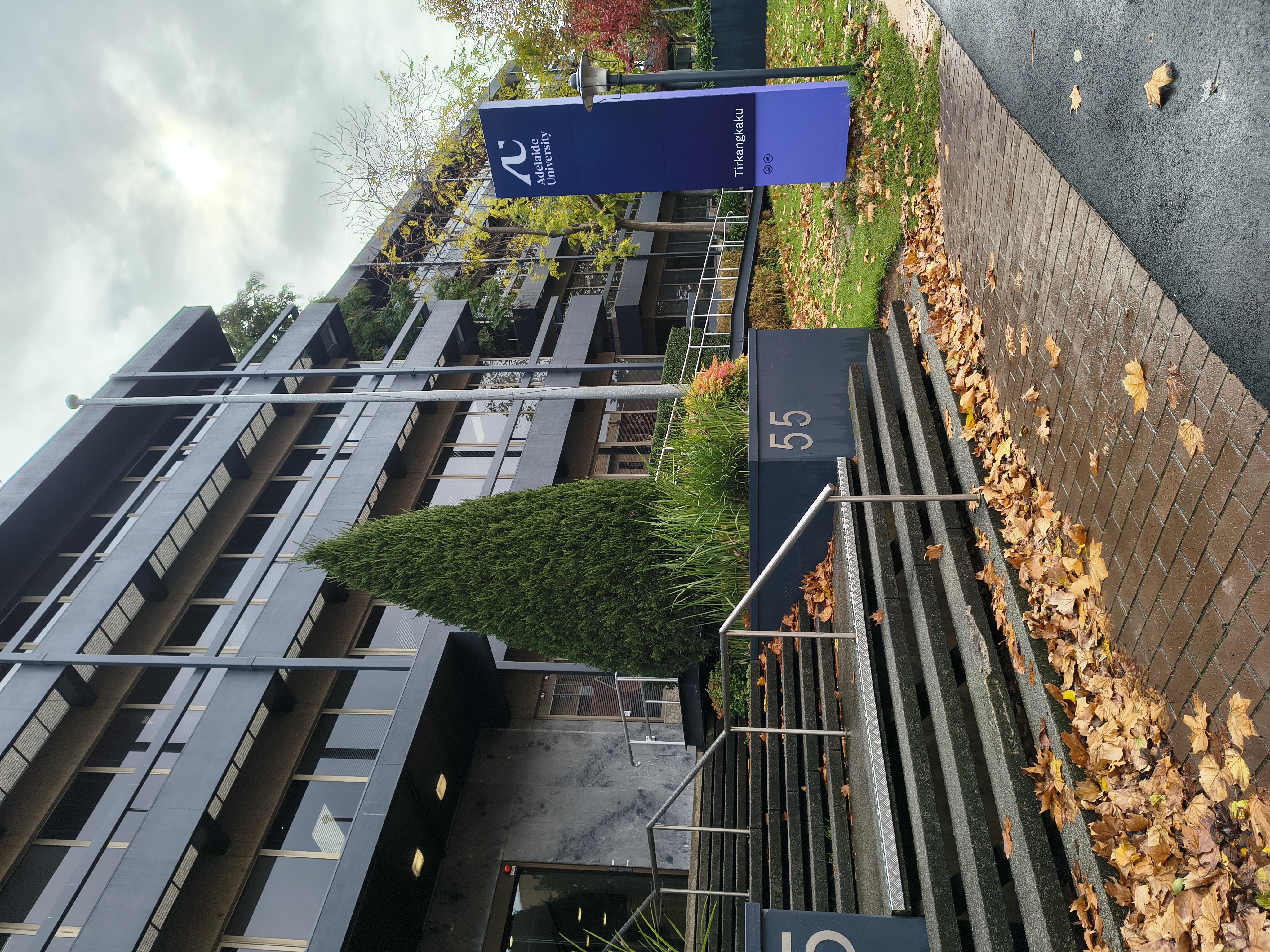 a street view of a building