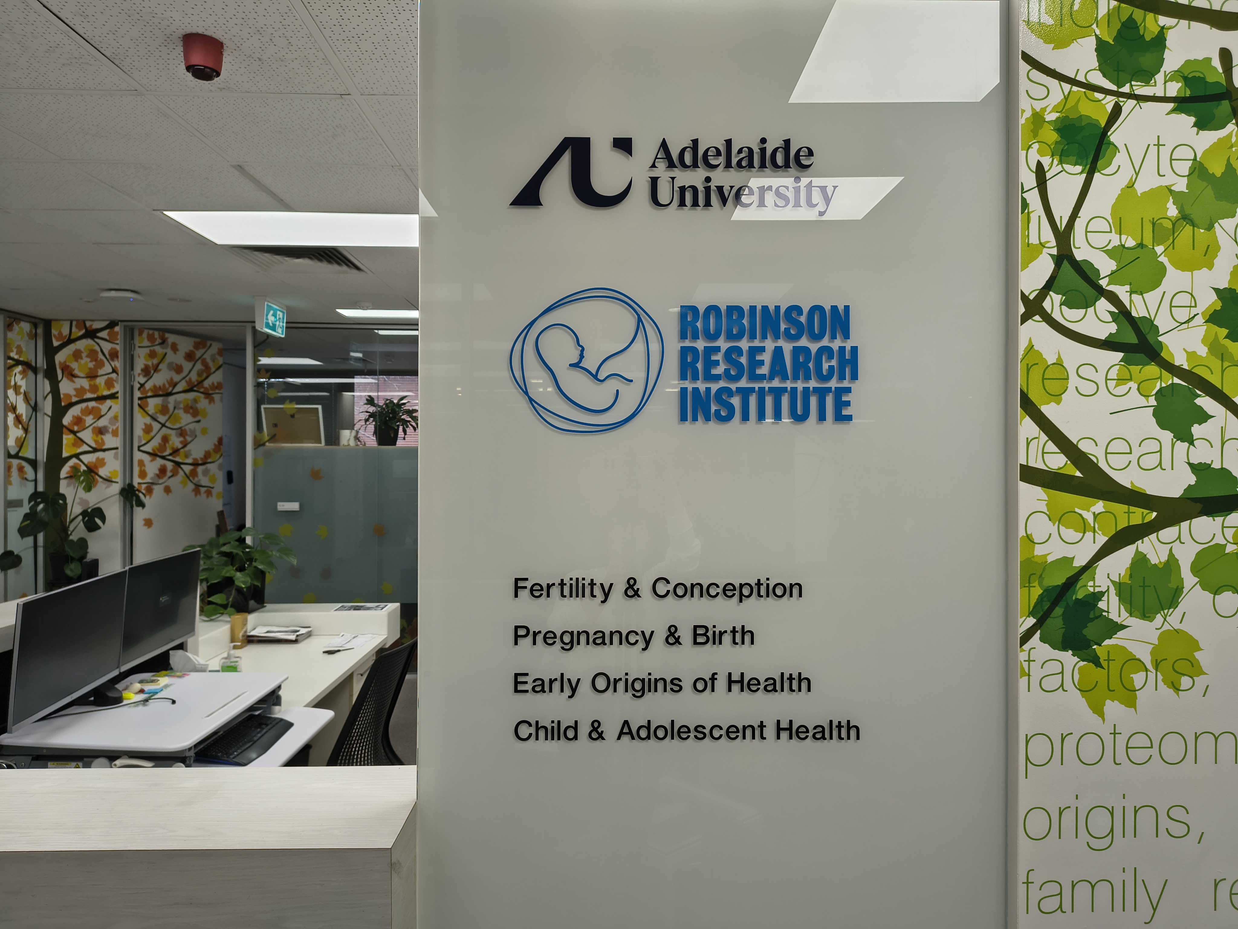 An adelaide uni plaque